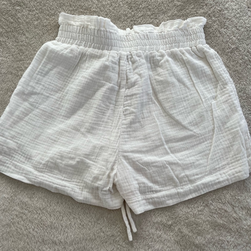 White summer short